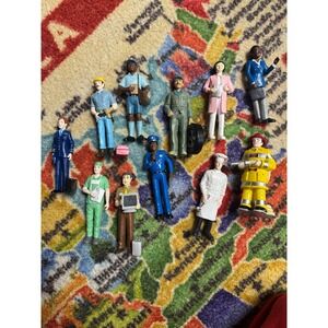 12pc Miniature Occupations People Figures Set Toy Play Set People Figurines